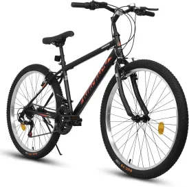 Ecarpat 24/26/27.5 Inch Mountain Bike, Dual/Front Suspension Mens Mountain Bike with 21 Speeds High-Carbon Steel Frame and Disc/V Brakes, Adult Sport Bicycle for Trail Snow Commuter City Road