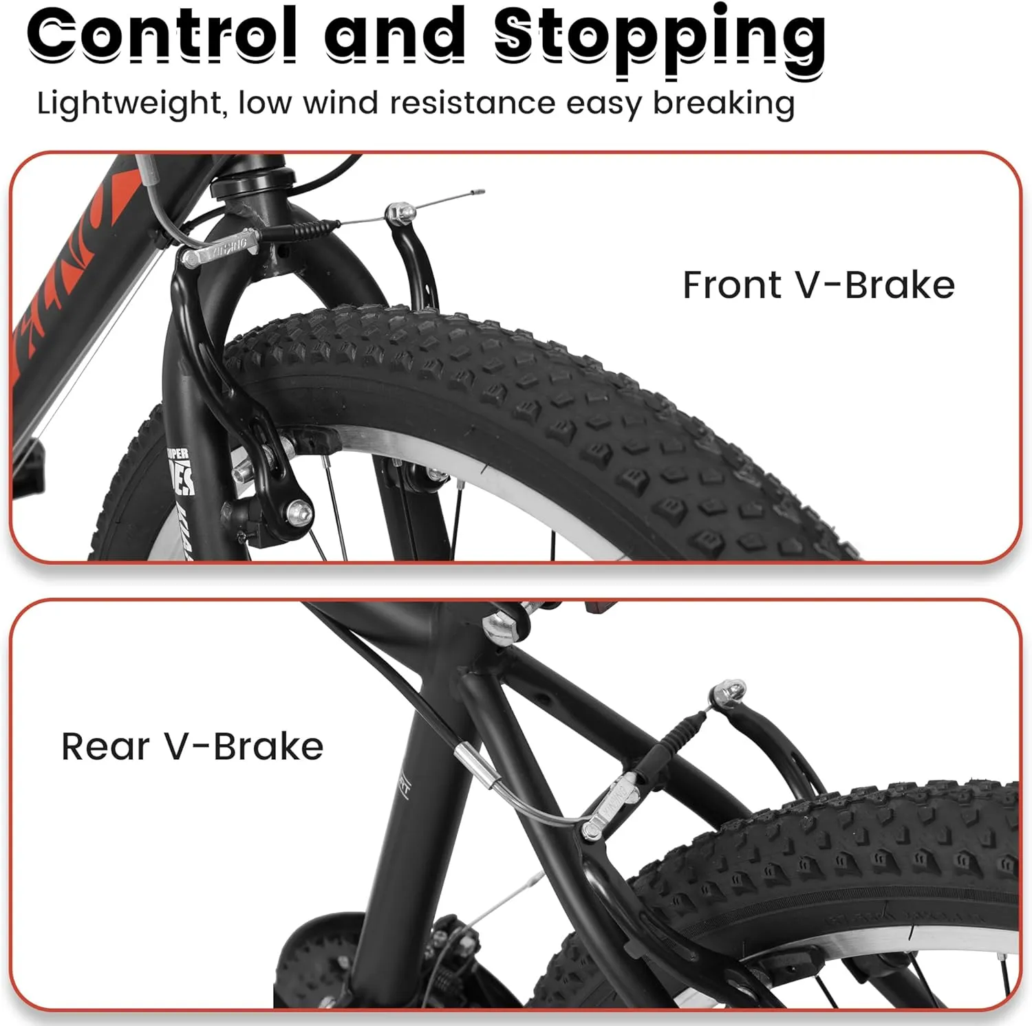 Ecarpat 24/26/27.5 Inch Mountain Bike, Dual/Front Suspension Mens Mountain Bike with 21 Speeds High-Carbon Steel Frame and Disc/V Brakes, Adult Sport Bicycle for Trail Snow Commuter City Road