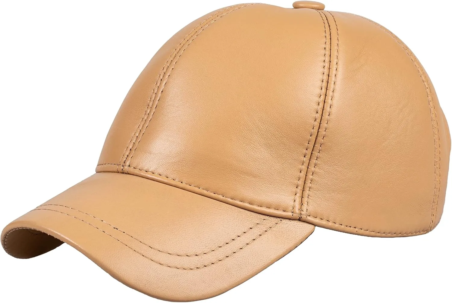 Genuine Leather Unisex Baseball Cap