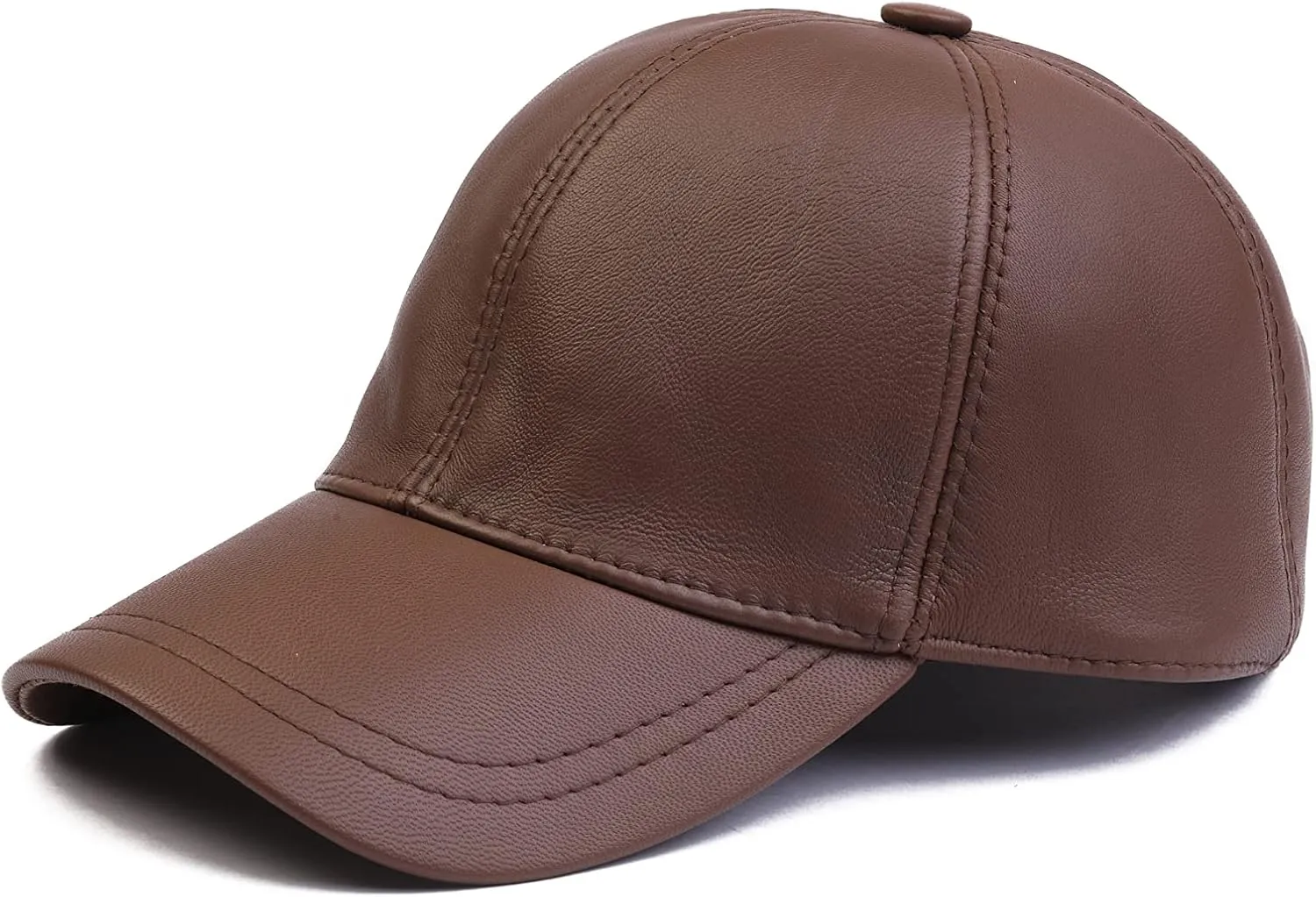 Genuine Leather Unisex Baseball Cap