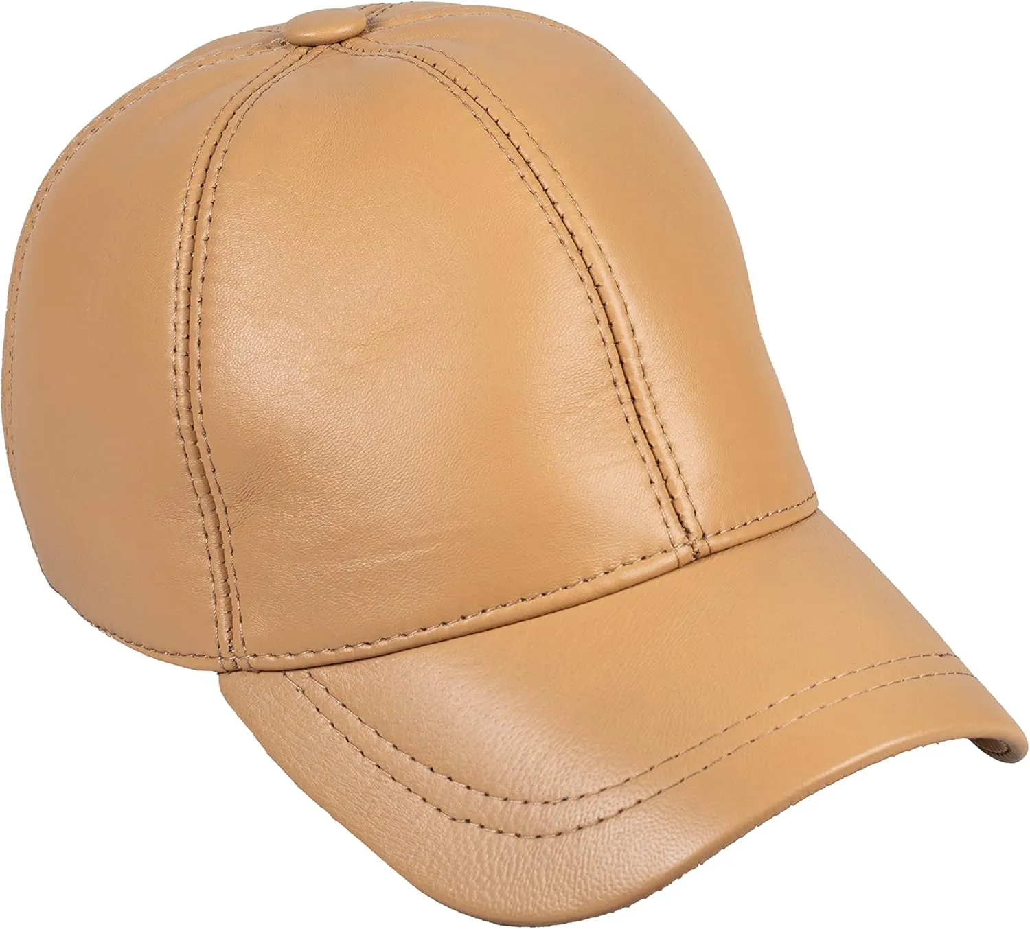 Genuine Leather Unisex Baseball Cap