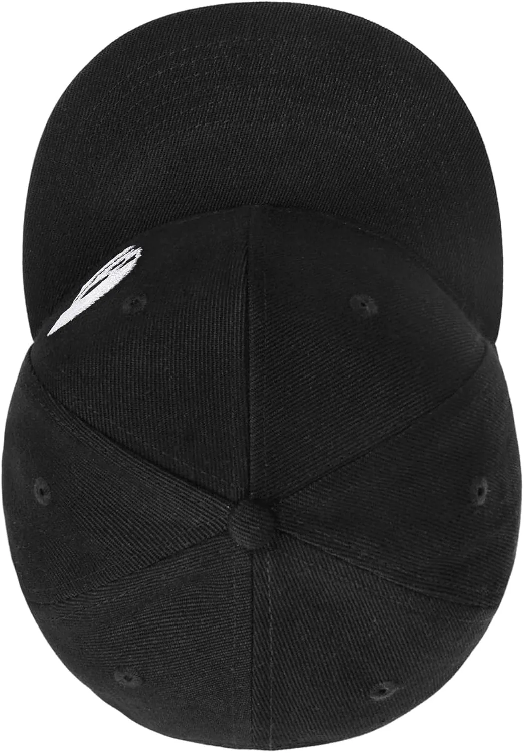 Gothic Skeleton Hand Flat Brim Hat Embroidery Skull Finger Cap Adjustable Snapback