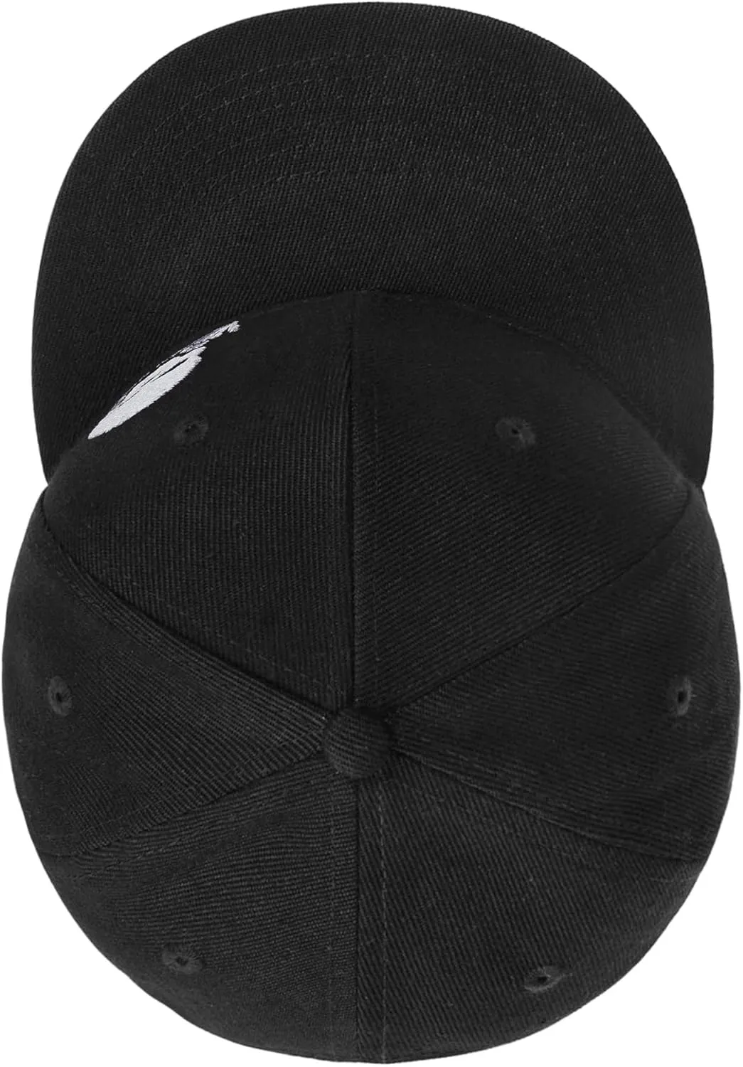 Gothic Skeleton Hand Flat Brim Hat Embroidery Skull Finger Cap Adjustable Snapback