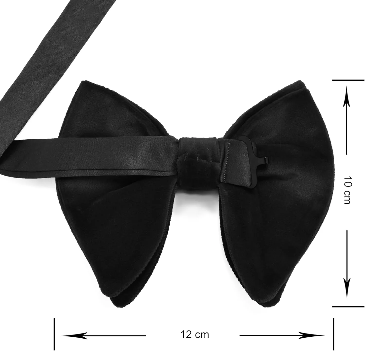 GUSLESON Mens Solid Plaid Velvet Pre-tied Adjustable Bow Tie and Pocket Square Cufflink Set with Gift Box