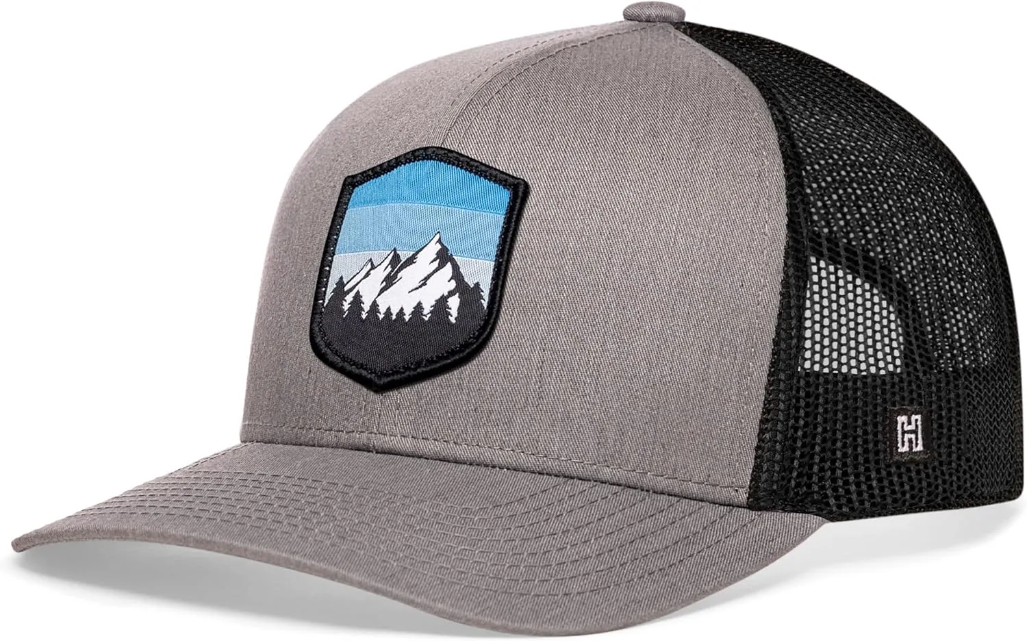 HAKA Camping Trucker Hat, Mountain Mesh Outdoor Hat for Men & Women, Adjustable Snapback Baseball Cap, Golf Hat