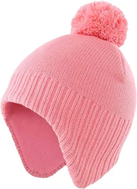 Home Prefer Toddler Boys Girls Hats Earflaps Fleece Knit Beanie Kids Winter Hat