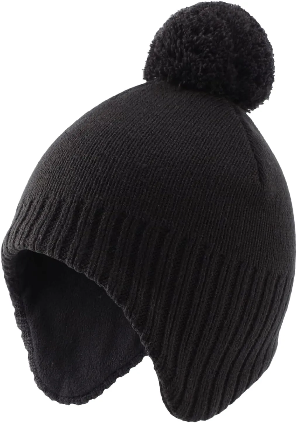 Home Prefer Toddler Boys Girls Hats Earflaps Fleece Knit Beanie Kids Winter Hat