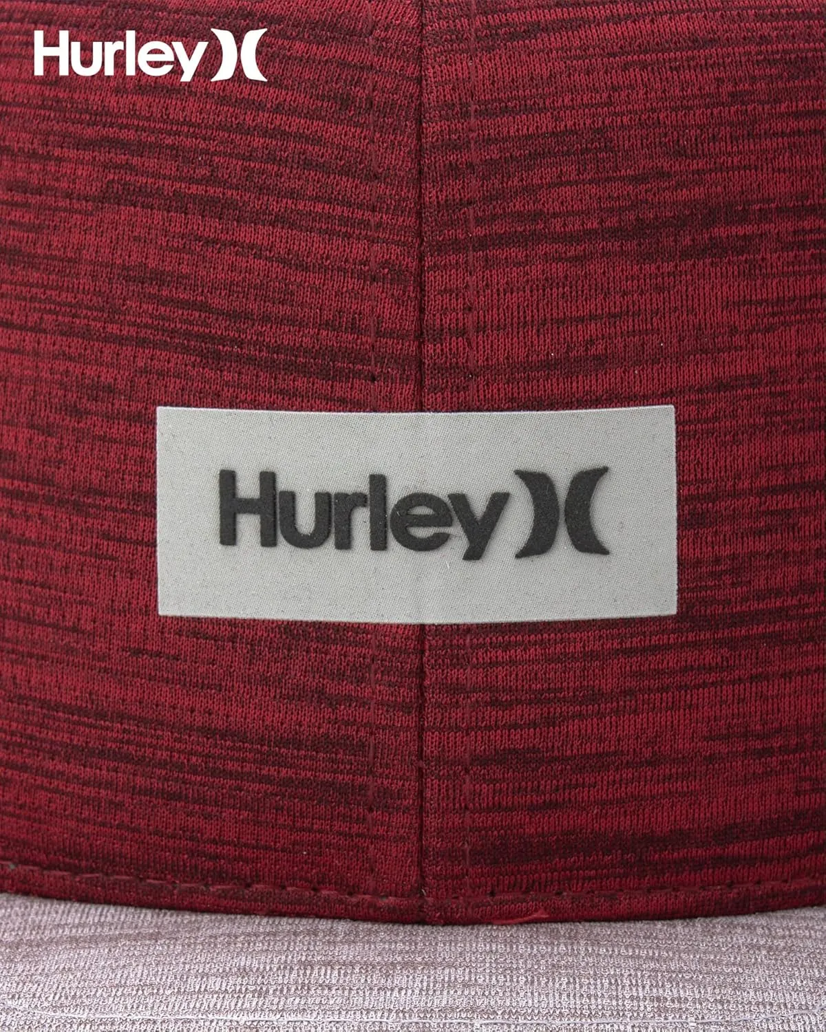 Hurley Men's Baseball Cap - Lightweight H20 Dri Dock Flat Brim Ball Caps for Men with Adjustable Snap Back Closure
