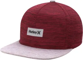 Hurley Men's Baseball Cap - Lightweight H20 Dri Dock Flat Brim Ball Caps for Men with Adjustable Snap Back Closure