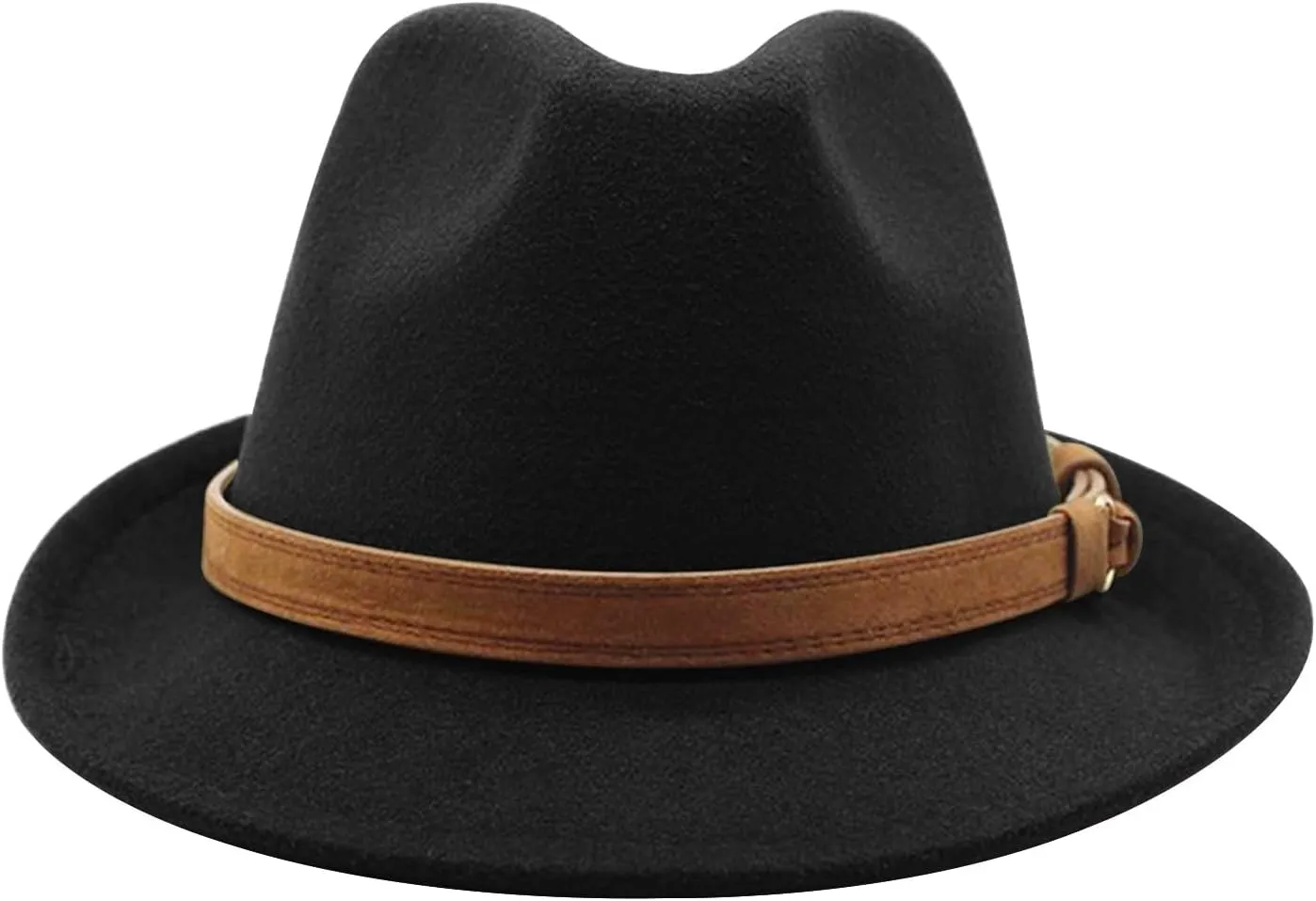 Men Short Brim Fedora Hat 1920s Gentlemen Hat Vintage Trilby Cap Carnival Easter Party Prom Travel Club Church Headgear