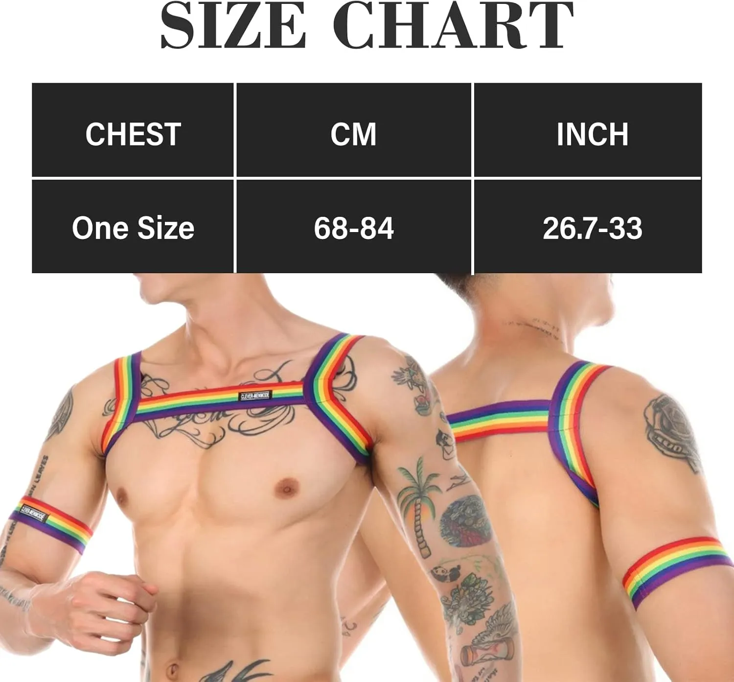 Mens Harness Belt Nylon Elastic Body Shoulder Strap Sexy Halter Club Wear Cosplay Costume