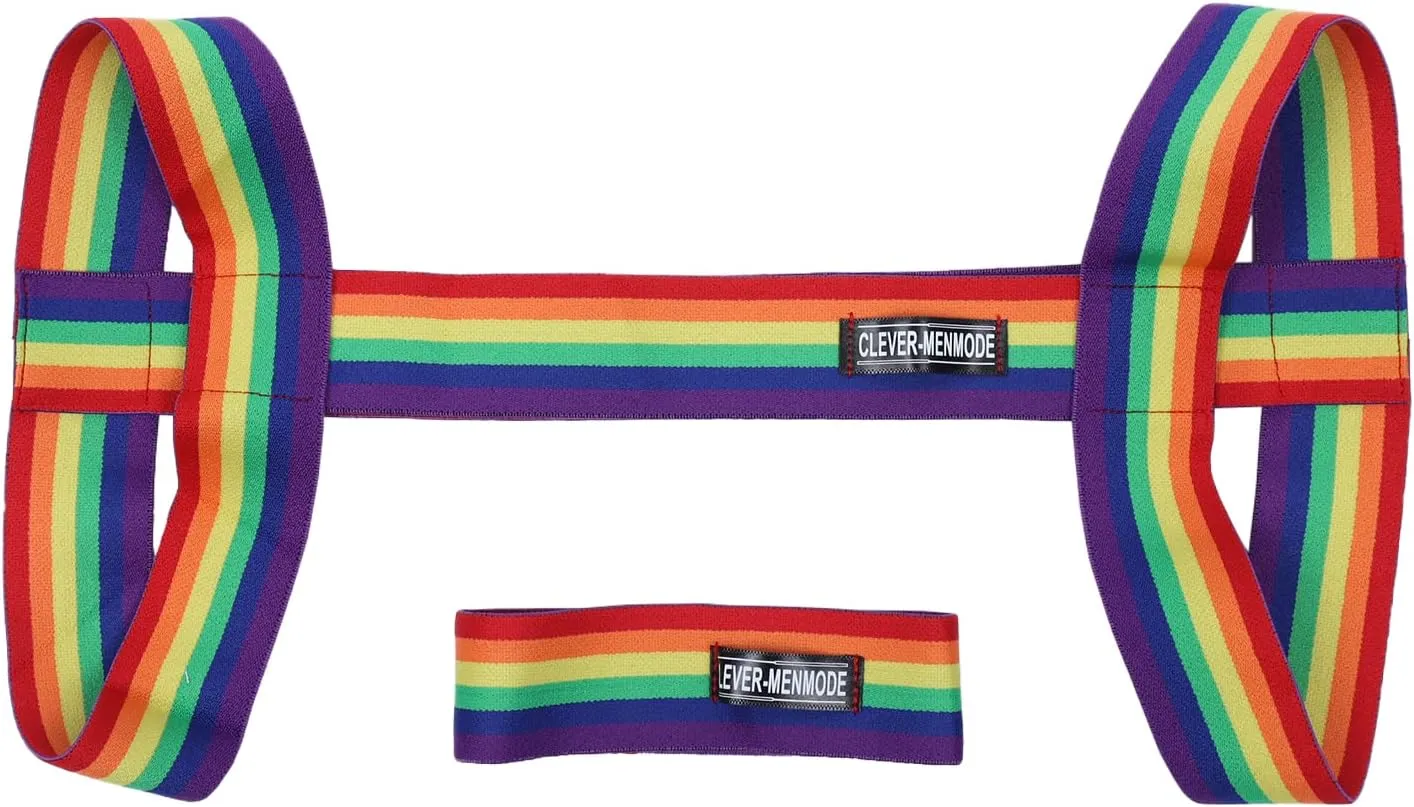 Mens Harness Belt Nylon Elastic Body Shoulder Strap Sexy Halter Club Wear Cosplay Costume