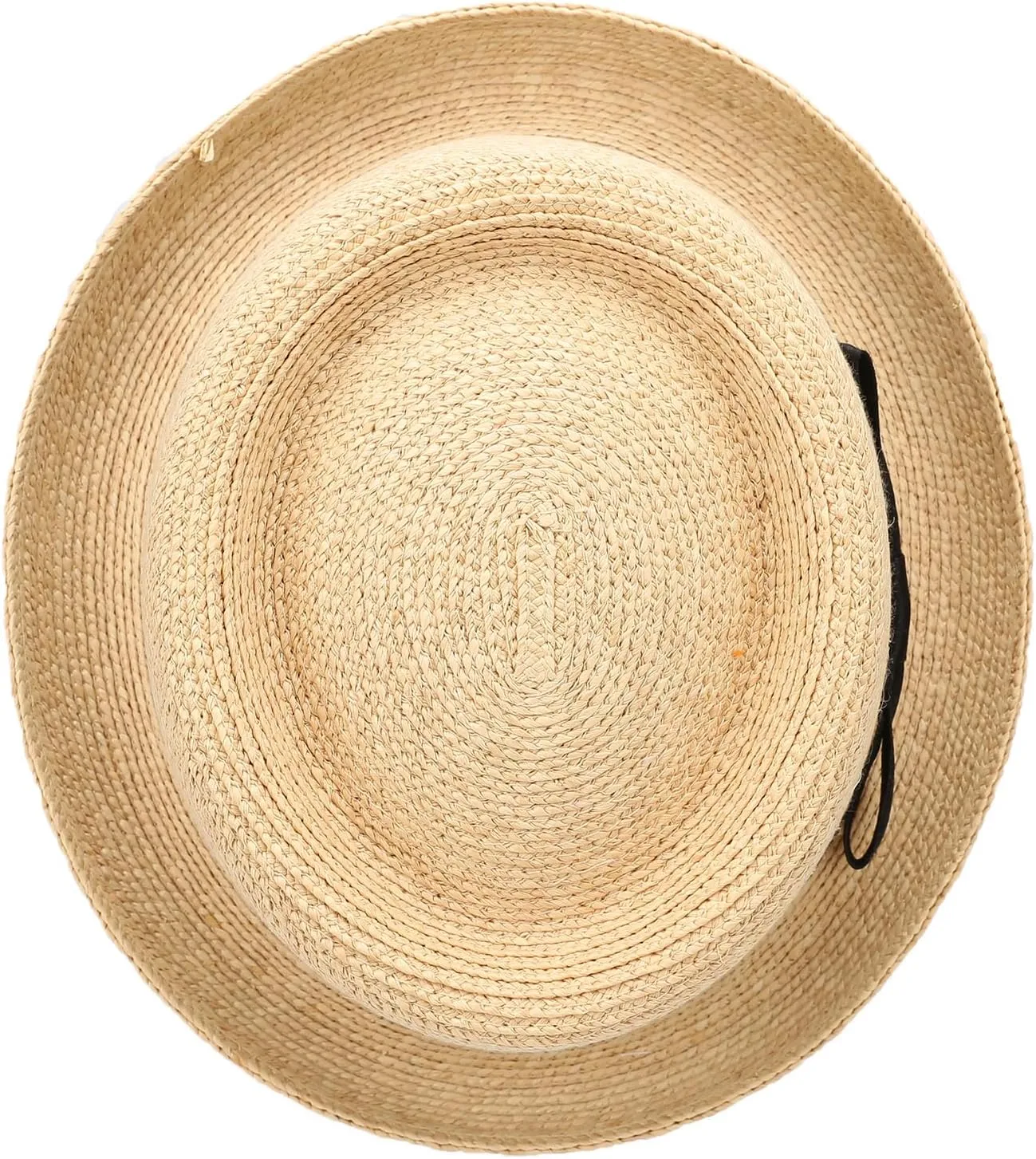 Men/Women Porkpie Hats Short Brim Summer Straw Pork Pie Trilby Fedora Hat