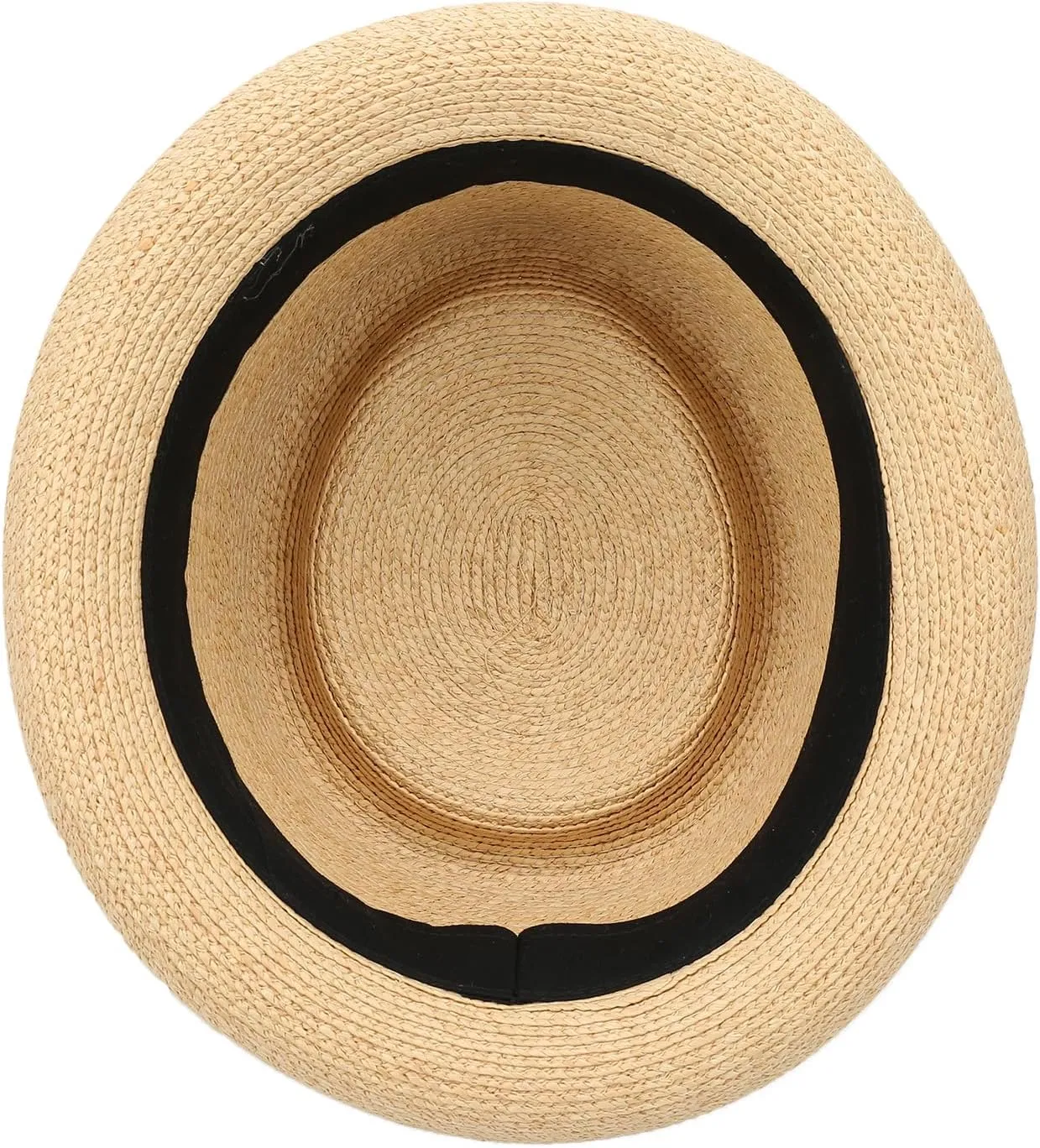 Men/Women Porkpie Hats Short Brim Summer Straw Pork Pie Trilby Fedora Hat