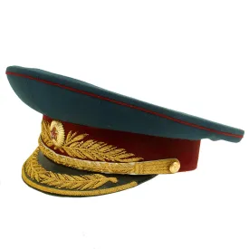 Original Soviet Russian Cold War Infantry General's Visor Hat - Size 59