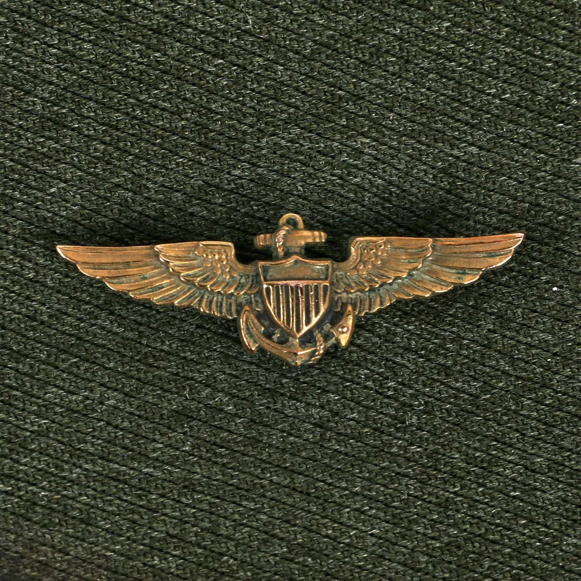 Original U.S. WWII Era US Navy “Combination Cap” Peaked Visor For WWII and Korean War Veteran - Commander Daniel R. Harris USN