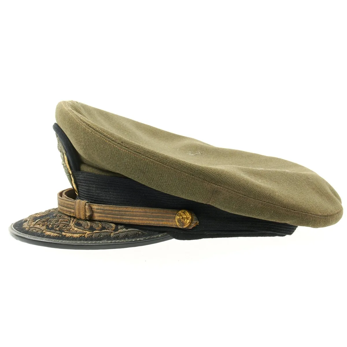 Original U.S. WWII Navy Admiral James Whitfield Peaked Visor Cap