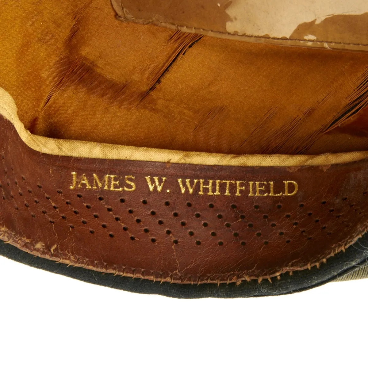 Original U.S. WWII Navy Admiral James Whitfield Peaked Visor Cap