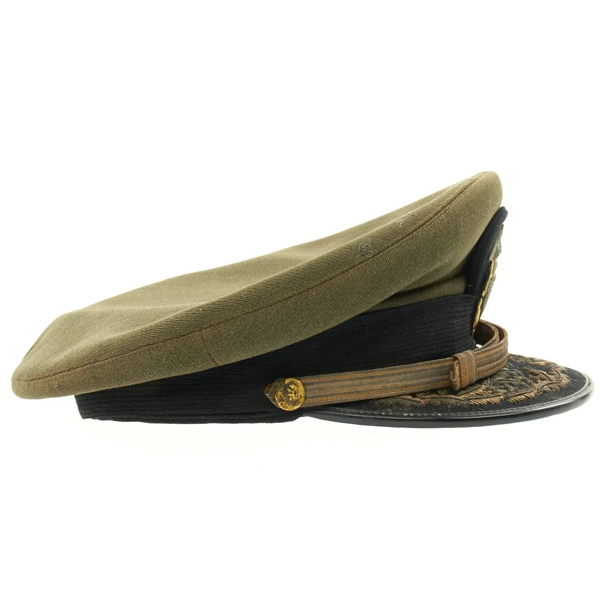 Original U.S. WWII Navy Admiral James Whitfield Peaked Visor Cap