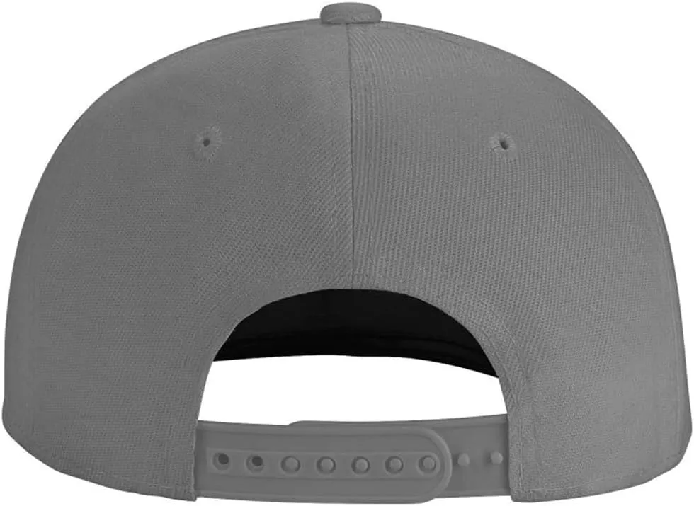 Skeleton Hand Snapback Hat for Men Women, Embroidered Adjustable Cotton Skull Finger Flat Bill Baseball Cap