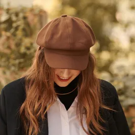 Solid Baker Boy Cap