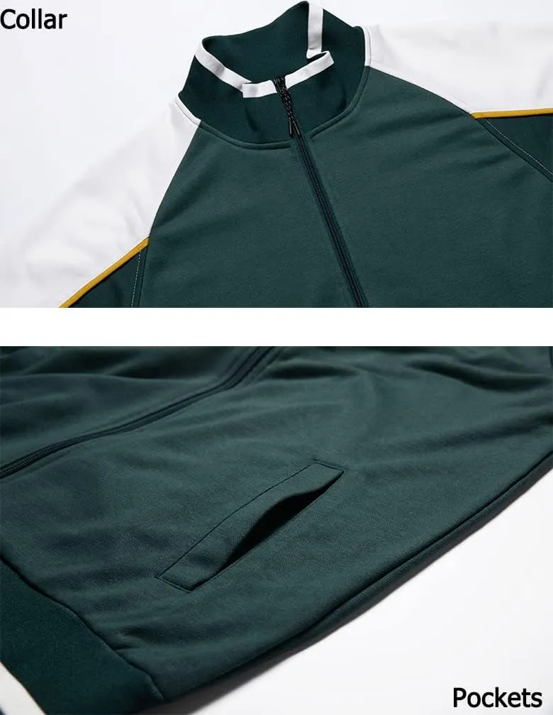 Tebreux Men's Tracksuits 2 Piece Outfit Jogging Suits Set Casual Long Sleeve Sports Sweatsuits