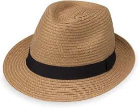 Wallaroo Hat Company  Men's Justin Trilby Fedora  Short Brim Sun Hat, Packable and Adjustable Sizing  Classic Sun Hat