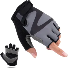 WULI Bike Gloves Cycling Gloves Half Finger Men's and Women's Fitness Gloves for Training, Breathable and Comfortable, Lightweight Climbing with Padding to Enhance Palm Strength